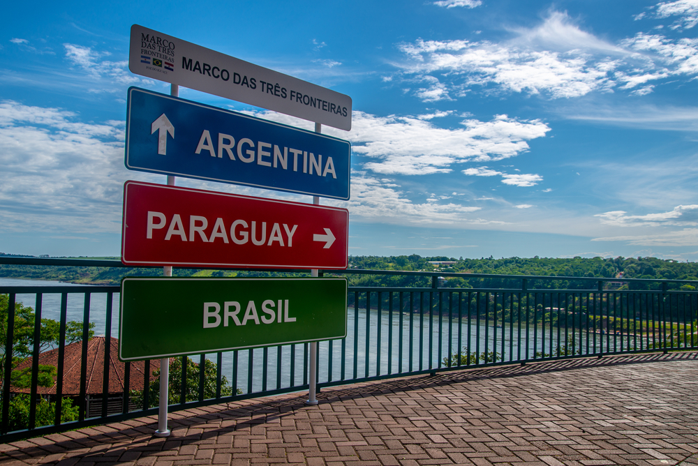 Marco das Tres Fronteiras Foz do Iguacu Parana shutterstock 1738754657