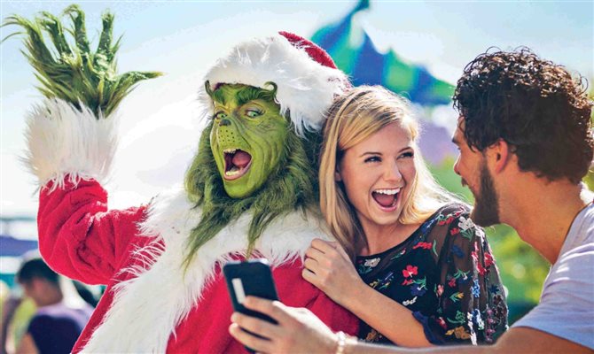 O Grinch novamente fará parte do Natal da Universal | Crédito: Divulgação O Grinch novamente fará parte do Natal da Universal | Crédito: Divulgação