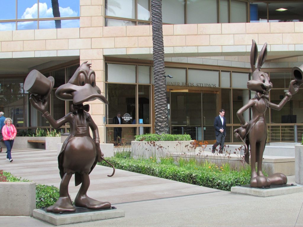 Daffy Duck and Bugs Bunny - Warner Bros. Studio VIP Tour - Burbank, Los Angeles, California, USA