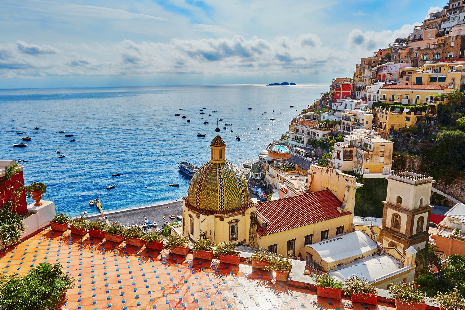 Positano - Costa Amalfitana - Sul da Itália | Crédito: Shutterstock