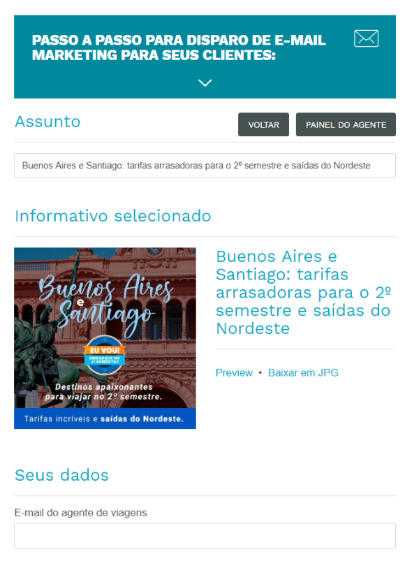 Passo a passo para disparo de e mails mkt Passo a passo para disparo de e mails mkt