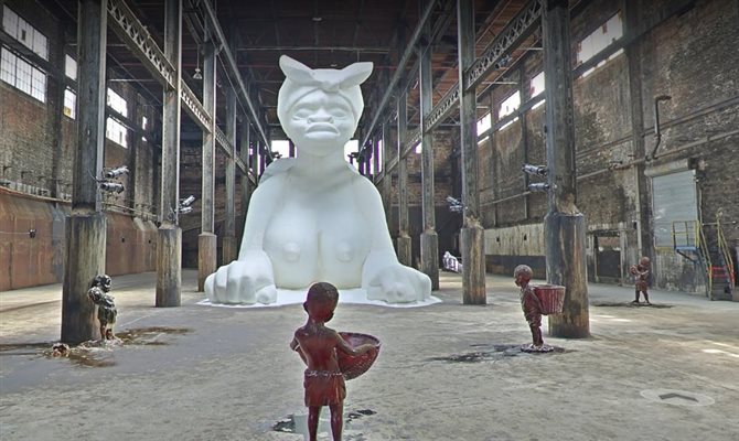 A mulher esfinge de Kara Walker | Crédito: Divulgação Mulher Esfinge Crédito Divulgação