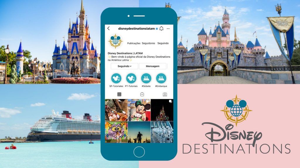 Disney panrota Conheça o Instagram do Disney Destinations América Latina | Crédito: Divulgação