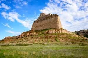 Scotts Bluff National Monument Gering Nebraska Estados Unidos shutterstock 304988486 Scotts Bluff National Monument, em Gering, fez parte das gravações de Nomadland | Crédito: Shutterstock 304988486