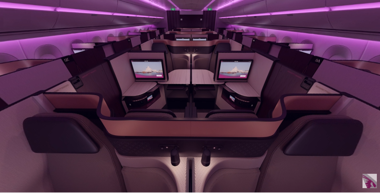 QSuite Qatar Airways Divulgacao video QSuite Qatar Airways Divulgacao video