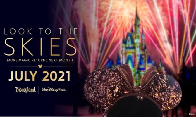 Disney retoma shows de fogos de artifício em julho | Crédito: Reprodução / Disney Parks Blog