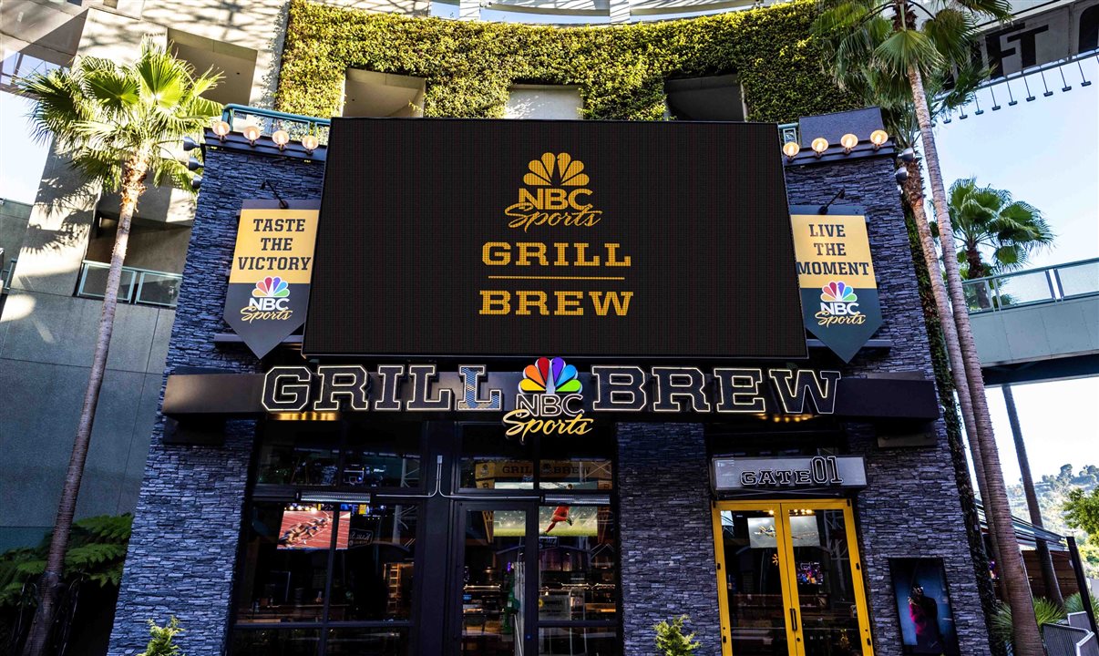 default 9 O NBC Sports Grill & Brew reflete a cobertura do canal de TV NBC Sports | Crédito: Divulgação