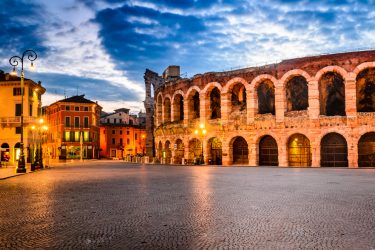 Piazza Bra Verona Italia shutterstock 594810869