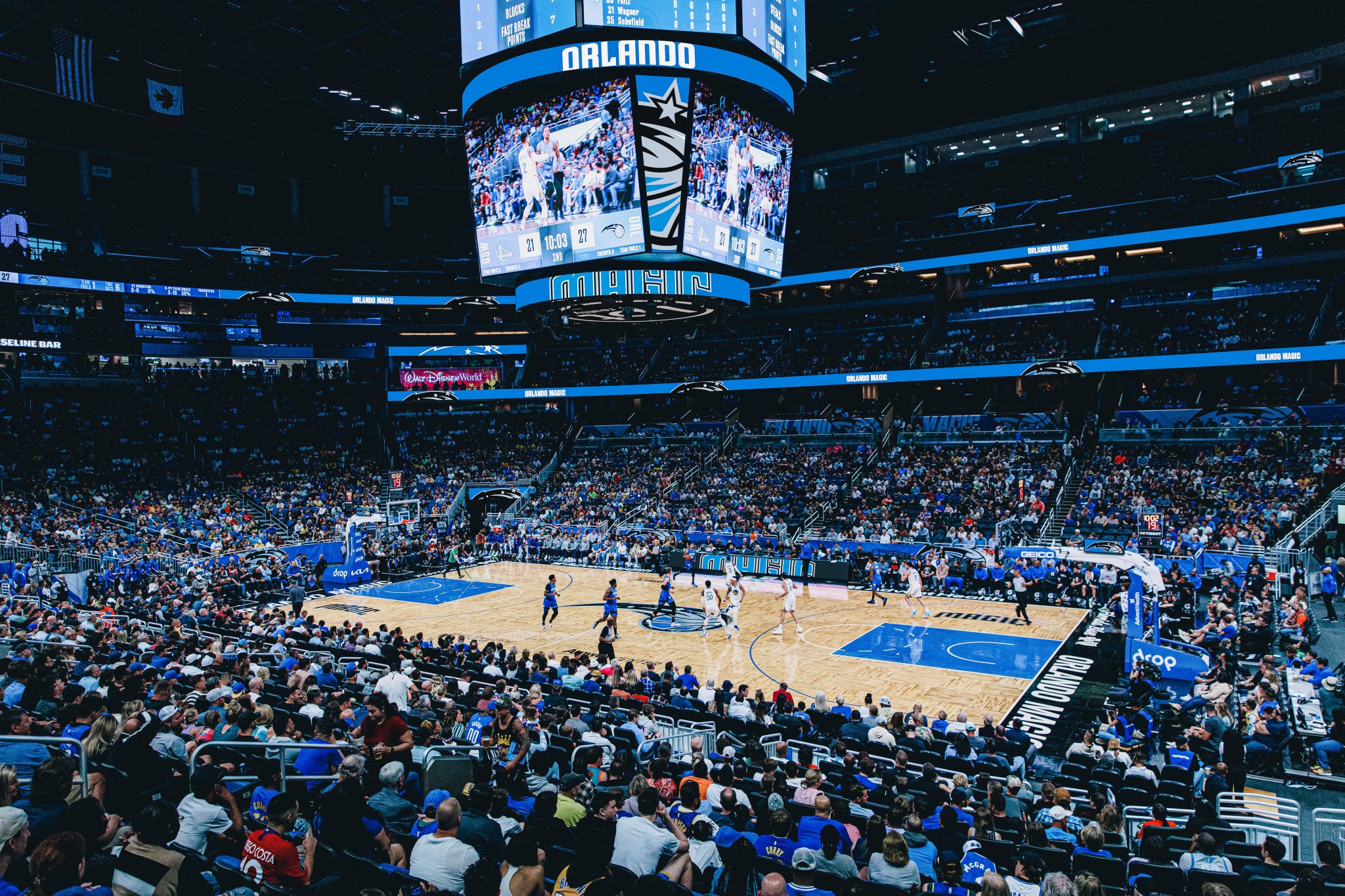 Jogo Basquete Amway Center Orlando Florida Quarta Feira Janeiro 2020 —  Fotografia de Stock Editorial © headlinephotos #405344840