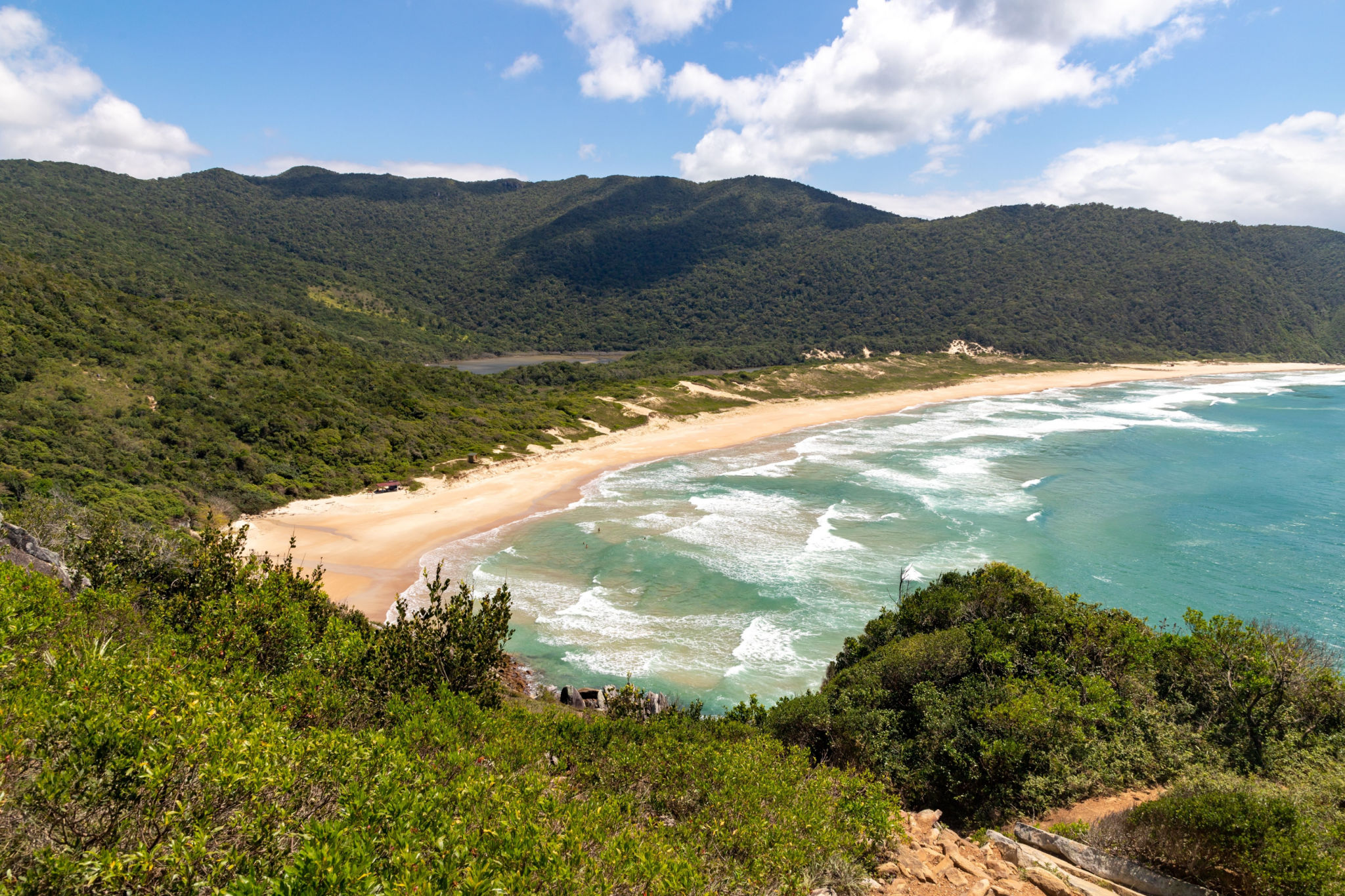 sul da ilha florianopolis vista trilha lagoinha leste
