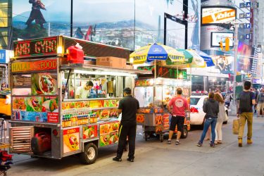 comida de rua em nyc